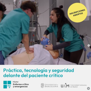 Instagram del Máster Enfermo Crítico y Emergencias